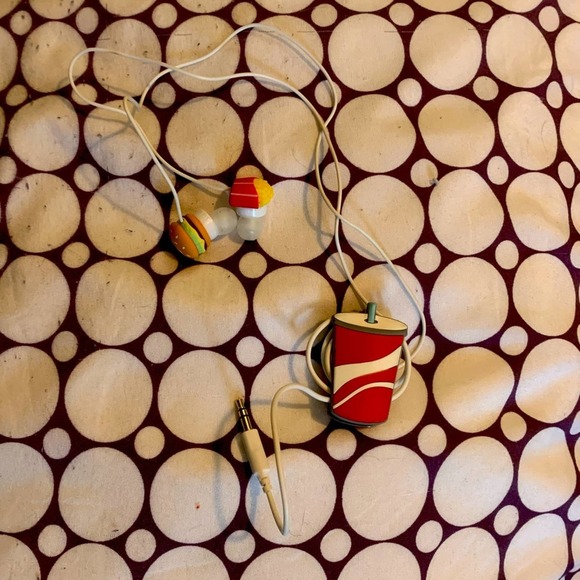 Fun hamburger fries and soda headphones Never Used. - Picture 1 of 5